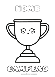 Desenho grátis Esporte Menino Copa, troféu, medalha Competições e Prêmios
