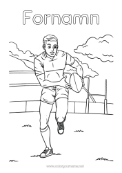 Gratis teckning Sport Rugby Rugbyboll Lagsporter