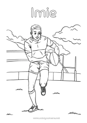 Rysunek za darmo Sport Rugby Piłka rugby Sporty drużynowe