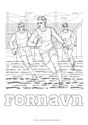 Gratis fargelegging Sport Rugby Lagidrett