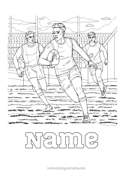 Colouring to customise Sport Rugby Team Sports