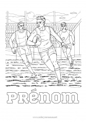 Coloriage gratuit Sport Rugby Sports d'équipe