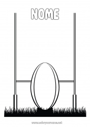 Disegno gratuito Sport Rugby Palla da rugby Sport di squadra