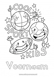 Gratis tekening Voetbal Sport Ballonnen Rugbybal