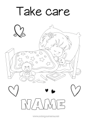 Colouring to customise Ill Girl