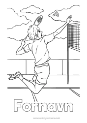 Gratis tegning Sport Racketsporter Badminton