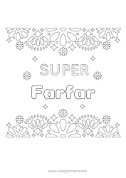 Gratis färgläggning Vän, Väninna Barnvakt Mexikansk broderi