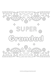 Free colouring Friend, Friend (female) Nanny Mexican embroidery