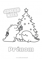 Coloriage gratuit Monstre Sapin de Noël Noël Sapin 