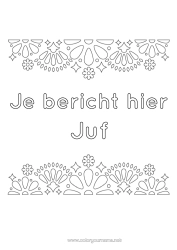 Gratis kleurplaat Bedankt Mexicaanse borduurkunst