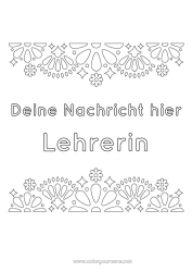 Kostenlose Malvorlage Danke Mexikanische Stickerei