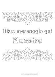 Colorazione gratuita Grazie Ricamo messicano