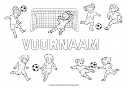 Gratis tekening Voetbal Sport Teamsporten Vrouwenvoetbal Voetballer voetbalster Doelman