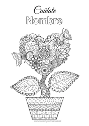 Dibujo libre Flores Calma y zen Enfermo Mandala