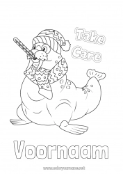 Gratis tekening Ziek Zeedieren Walrus