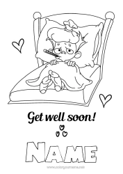 Free colouring Ill Boy