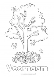 Gratis tekening Herfst Bladeren Boom