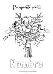 Colorear gratis Flores Enfermo