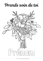 Coloriage gratuit Fleurs Malade