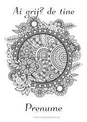 Pagină de colorat gratuită Liniștit și zen Bolnav Mandala