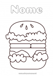 Disegno gratuito Hamburger