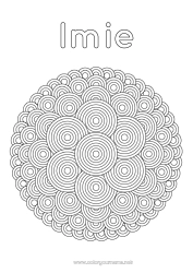 Rysunek za darmo Mandala Formy geometryczne