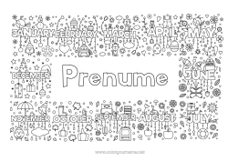 Pagină de colorat gratuită Activități pentru copii Luna anului Sezon