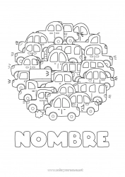 Dibujo libre Mandala Camión Vehículos Coches Camiones y vehículos utilitarios Automóviles, furgonetas y autocaravanas