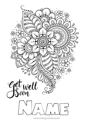 Free colouring Flowers Calm and zen Ill Mandala
