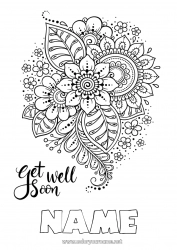 Free drawing Flowers Calm and zen Sick Mandala