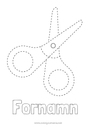Gratis färgläggning Rita och färglägg Skolmaterial Saxar