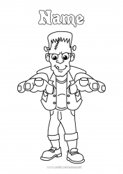 Coloring to customize Frankenstein