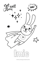 Rysunek za darmo Chory Bohater Zając Zwierzęta leśne