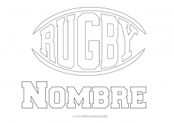 Dibujo libre Sport Rugby Deportes en equipo