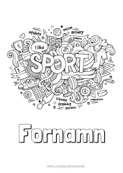 Gratis teckning Sport Mandala Symboler Andra sporter Bowling