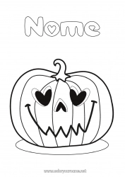 Disegno gratuito Zucca Cuore Jack O'Lantern