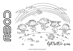 Disegno gratuito Malato Ragazza Ragazzo Bambino