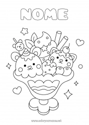 Disegno gratuito Kawaii Dolci, zuccherini Gelato