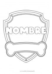 Dibujo libre Héroe Insignia Super Dibujo animado