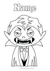 Colouring to customise Vampire