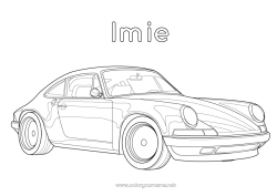Kolorowanka za darmo Pojazdy Samochód Samochód wyścigowy Samochody, furgonetki i kampery Pojazdy wyścigowe i tory wyścigowe