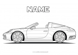 Free drawing Vehicles Car Racing car Cars, vans, and motorhomes Racing vehicles and tracks