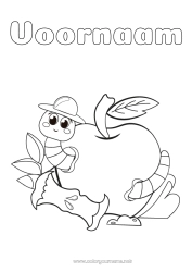 Gratis tekening Dier Fruit Insecten Appel Worm