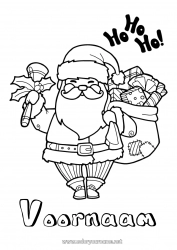 Gratis tekening Cadeaus Kerstman Kerstmis Zak