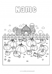 Coloring to customize Pumpkin Farm Farm Professions