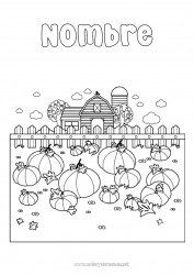 Dibujo libre Calabaza Granja Oficios de la Granja