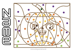 Free colouring Pumpkin Halloween Autumn Magic colouring books Children's activities
