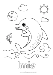 Rysunek za darmo Balony Zwierzę Delfin Zwierzęta morskie lub wodne