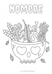 Colorear gratis Halloween Calavera