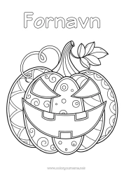 Gratis tegning Gresskar Halloween Jack O'Lantern Anti-stress